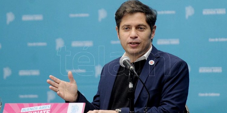 Axel Kicillof en conferencia de prensa