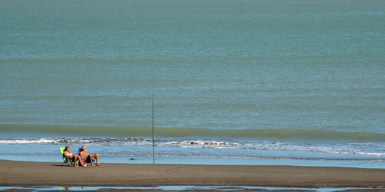 Playa de Monte Hermoso clima fin de semana