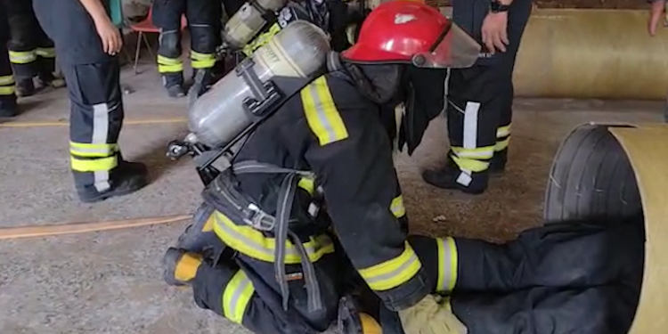 Jornada de capacitación de bomberos en Sauce Grande