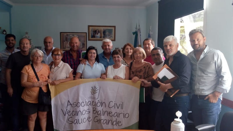 Asociación vecinos de Sauce Grande reunión con Municipio