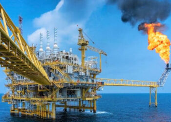 Extracción de petróleo en el mar