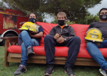 Futon para bomberos de Sauce Grande