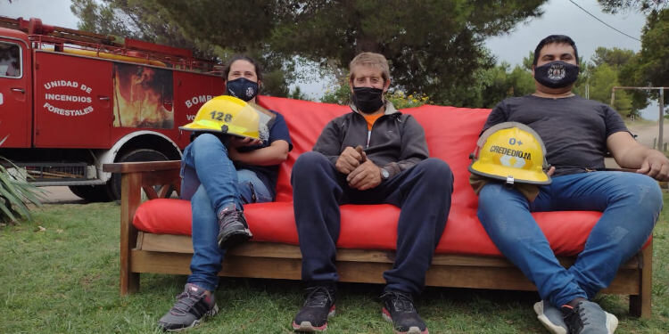 Futon para bomberos de Sauce Grande