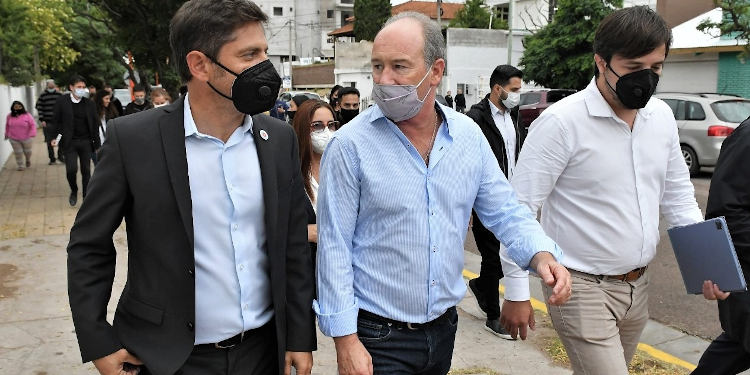 Kicillof en Monte Hermoso con Marcos Fernández