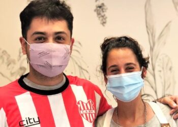 Lucas Burgoa con la camiseta de Atlético Monte Hermoso