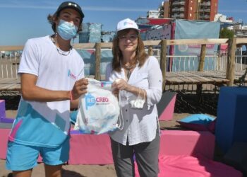 La ministra provincial Estela Díaz visitó Monte Hermoso y cumplió una agenda vinculada a la temática de su cartera