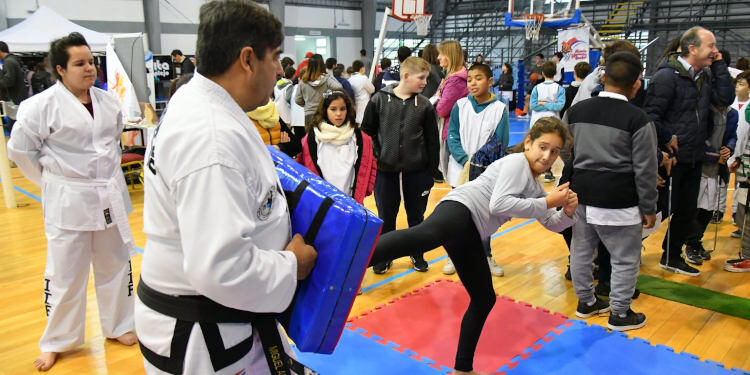 Clase de Taekwondo en Monte Hermoso