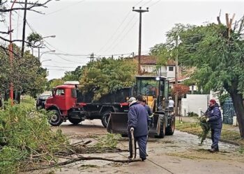 Temporal en Monte Hermoso
