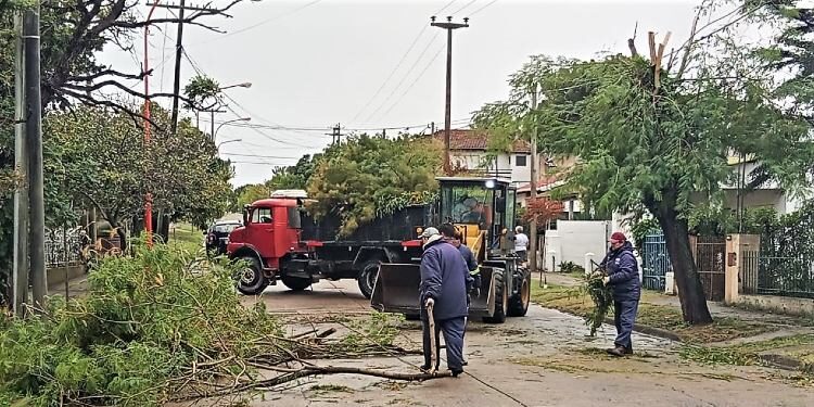Temporal en Monte Hermoso