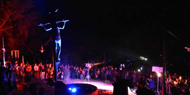 Via crucis en Monte Hermoso