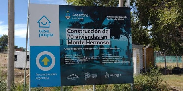 plan de viviendas procerar en monte hermoso