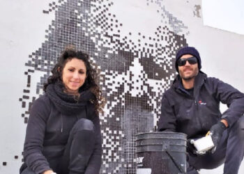 Mural homenaje a Leif Larsen