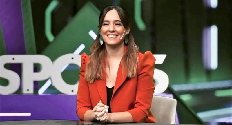 Antonella Valderrey periodista deportiva oriunda de Monte Hermoso