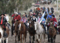Cabalgata a Sauce Grande durante la fiesta criolla
