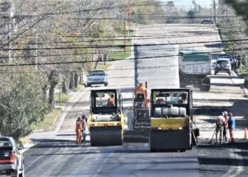 Obra de pavimentación