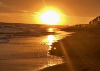 Atardecer en la playa