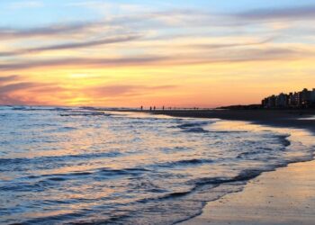 Atardecer en la playa