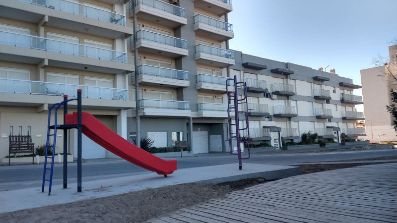 Avances en el frente costero, avenida Costanera Monte Hermoso