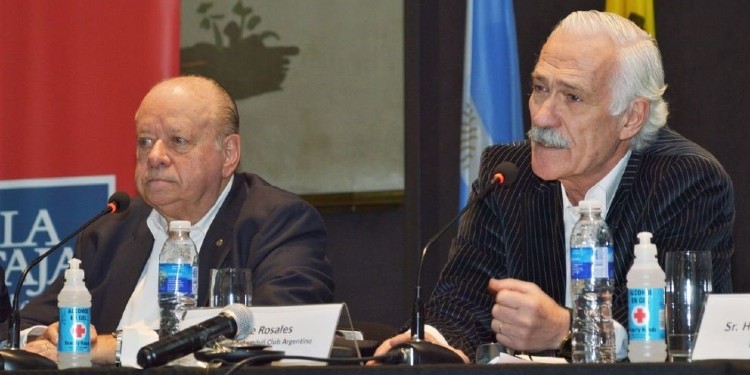 Jorge Rosales, presidente del Automóvil Club Argentino y Jorge Revello, vicepresidente segundo