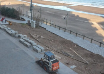 Obras en el frente costero de Monte Hermoso