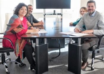 Carla Vizzotti y Matías Lammens