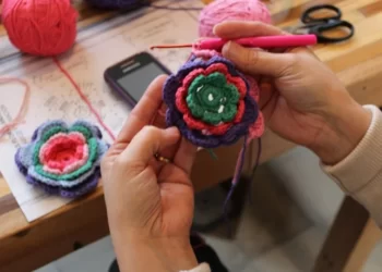 Taller de tejidos en Dorrego