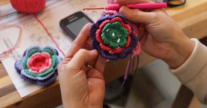 Taller de tejidos en Dorrego