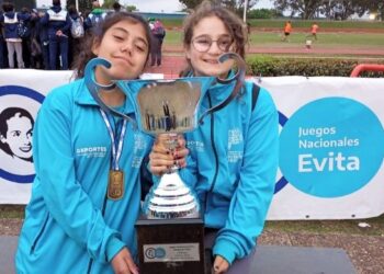Candelaria Canales y Milagros Benítez, campeonas nacionales en los Juegos Nacionales Evita 2022