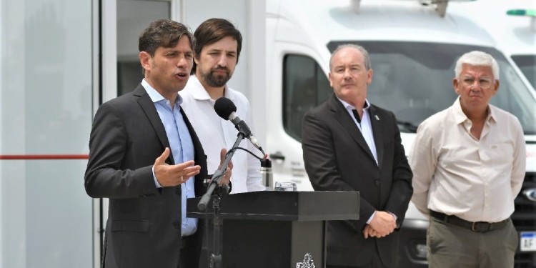 Axel Kicillof, Nicolás Kreplak, Marcos Fernández y Alejandro Dichiara