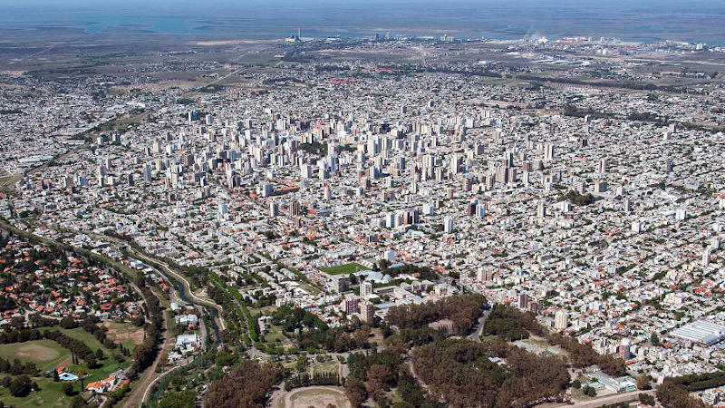 Bahía Blanca vista aérea