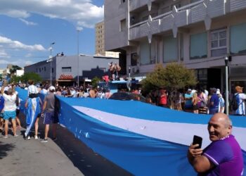 Festejos en nuestra ciudad de Argentina campeón