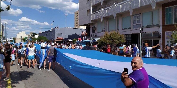 Festejos en nuestra ciudad de Argentina campeón