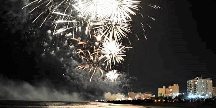 Fuegos artificiales de fin de año