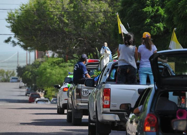 Procesion stella maris monte hermoso