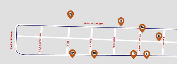 Puntos de recarga de estacionamiento con parquímetro en Monte Hermoso