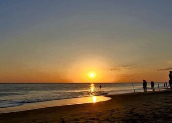 Puesta del sol en Monte Hermoso