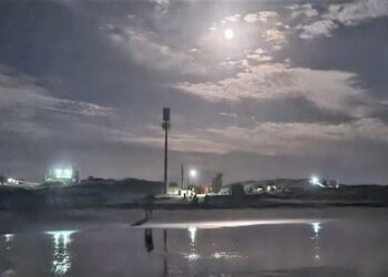 Sauce Grande desde la costa