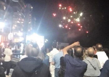 Show de fuegos artificiales en Monte Hermoso