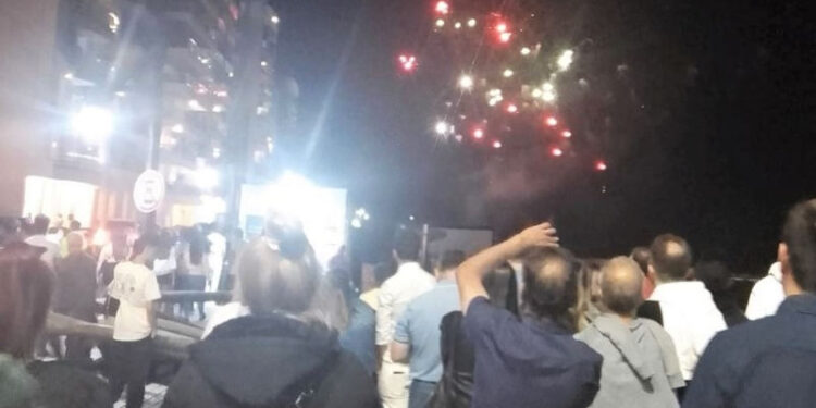 Show de fuegos artificiales en Monte Hermoso