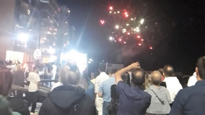 Show de fuegos artificiales en Monte Hermoso