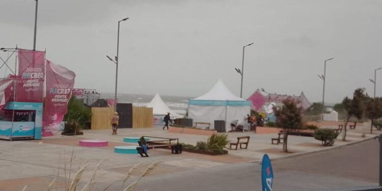 Temporal en Monte Hermoso