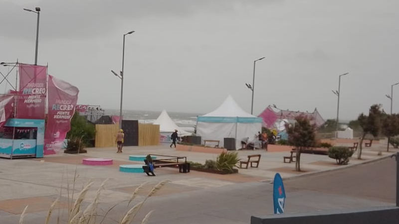 Temporal en Monte Hermoso