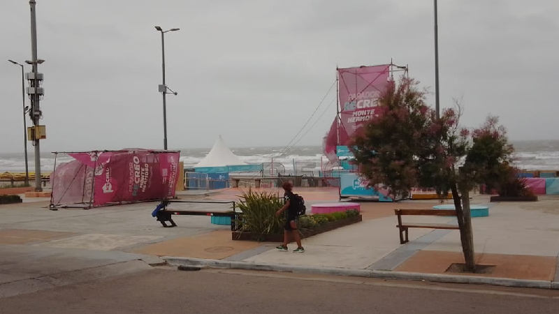 Tormenta en Monte Hermoso