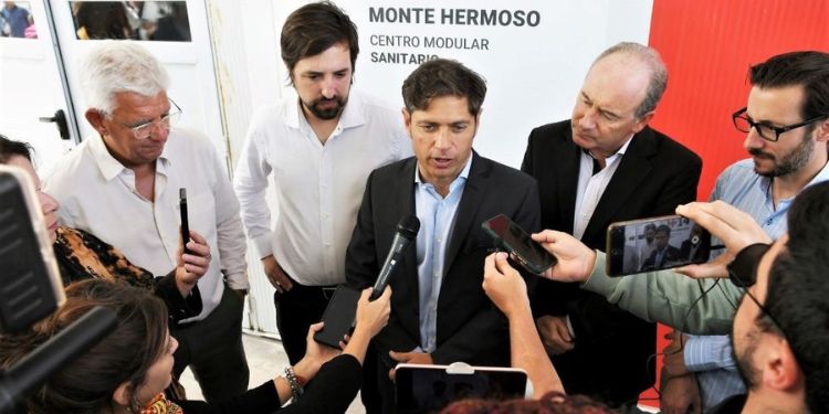 Axel Kicillof, Nicolás Kreplak, Marcos Fernández y Alejandro Dichiara