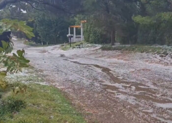 Granizo en Monte Hermoso y Sauce Grande