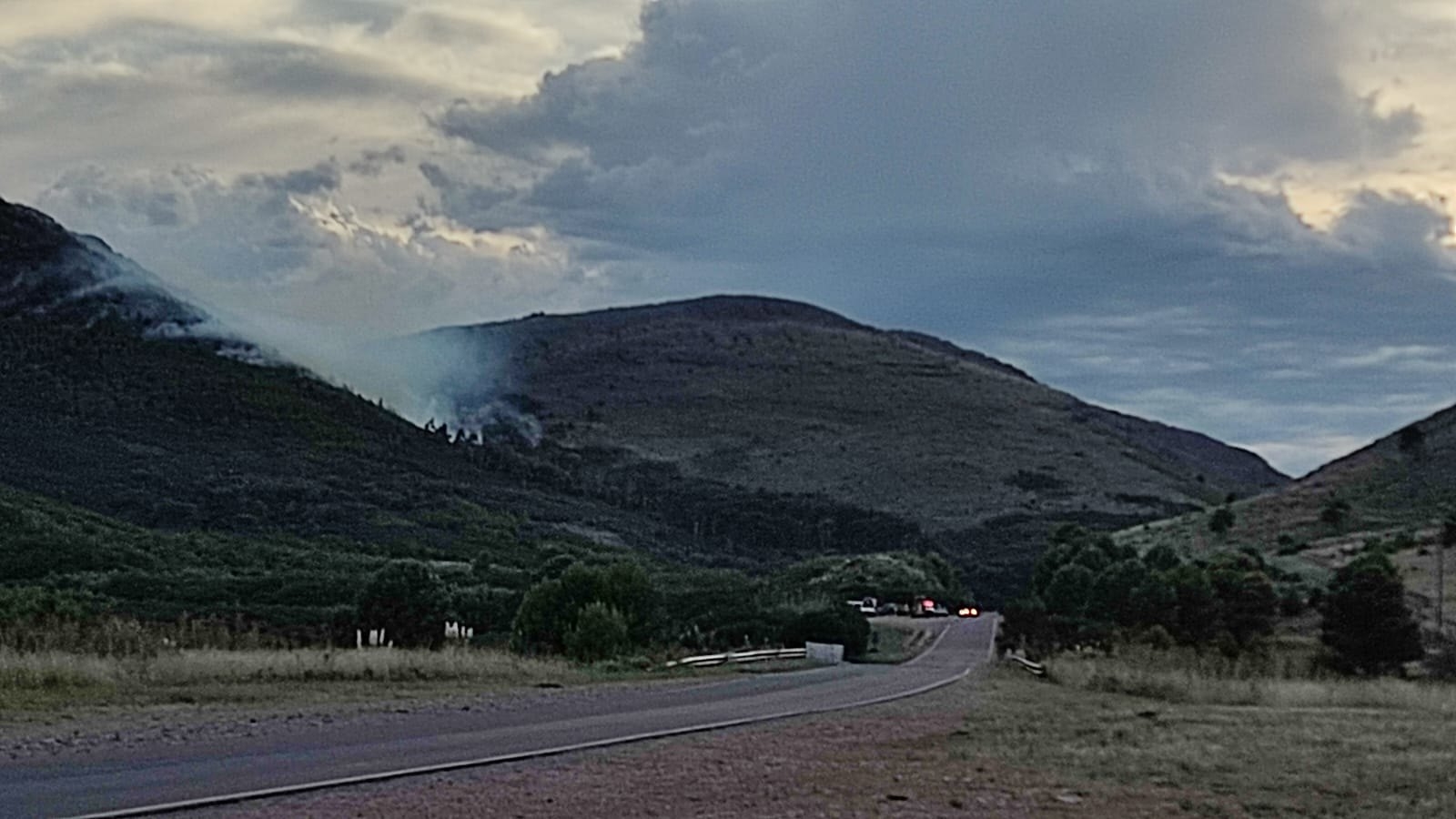 Incendio en el parque tornquist