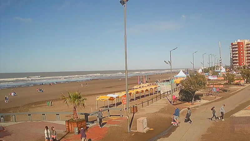 Playa céntrica de Monte Hermoso sábado 18