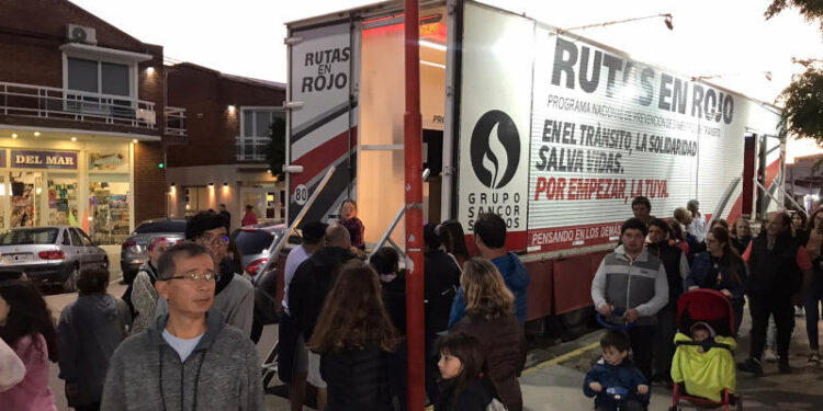 Rutas en rojo Monte Hermoso