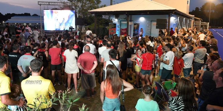 Inauguración de nueva cancha de hockey