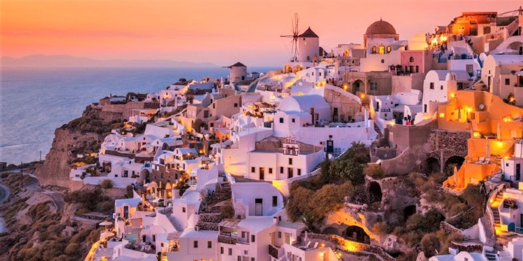 Isla griega de Santorini